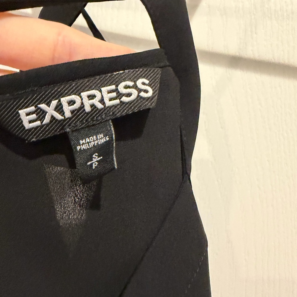 Express Black Strappy Halter top - Picture 2 of 5